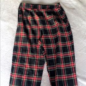 Flannel-patterned pants